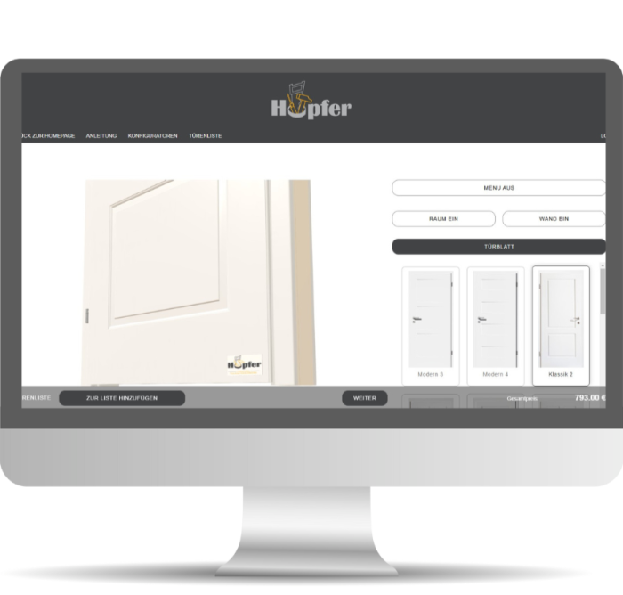 3D Türen Konfigurator